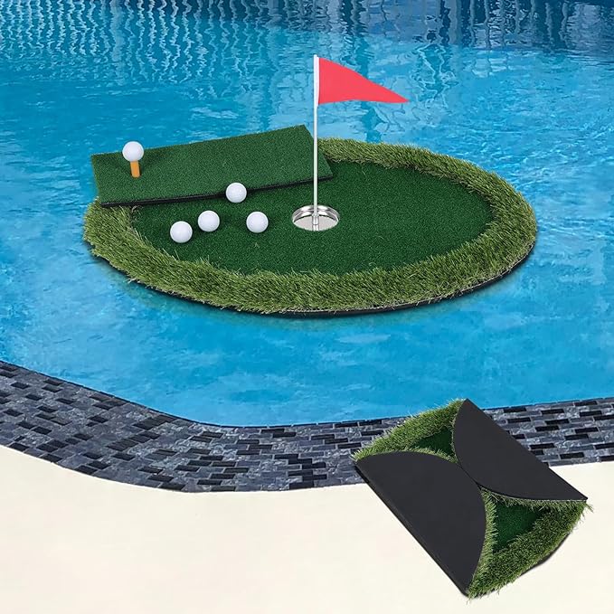LUCKUP Floating Golf Green for Pool