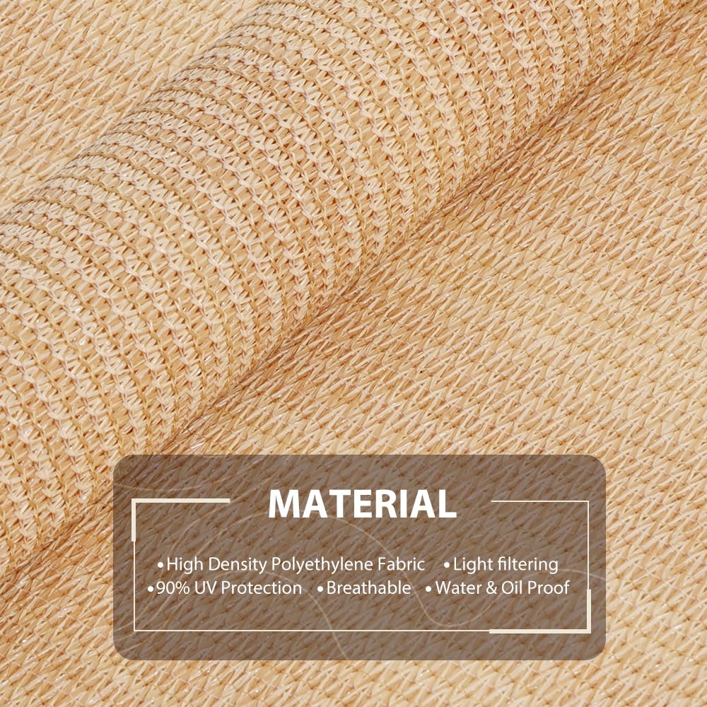 LUCKUP Outdoor Sunshade Roller Shades, Cordless Roll Up Shade Blinds Privacy Screen with 90% UV Protection