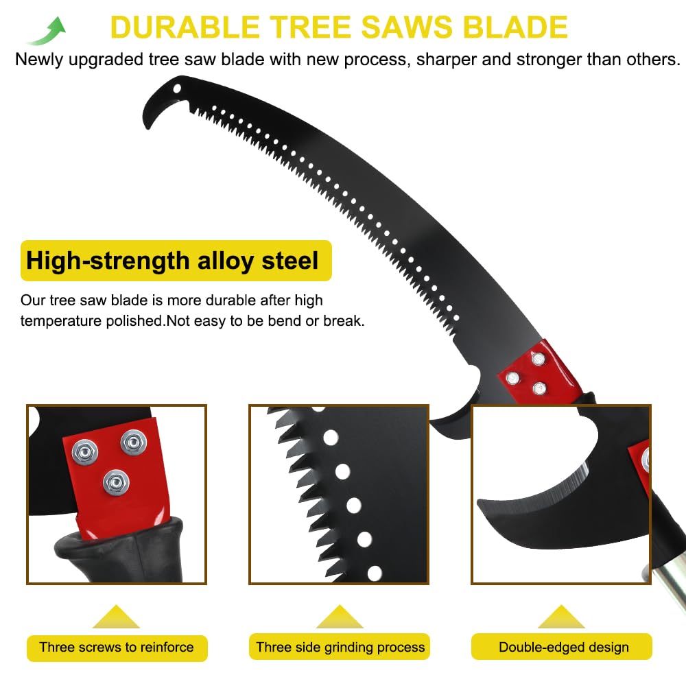 LUCKUP 26FT Pole Saw for Tree Trimming