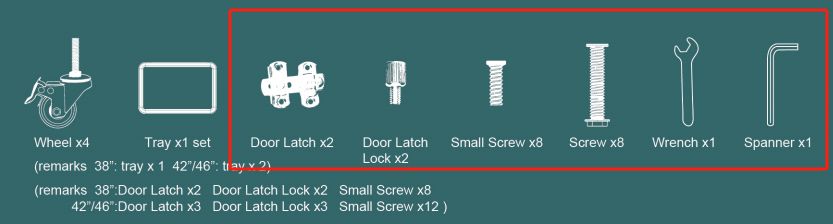 heavy duty Dog Cage Hardware Set