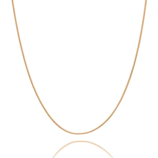 Classy Women 1.5mm Gold Snake Chain Necklace-DaoMao
