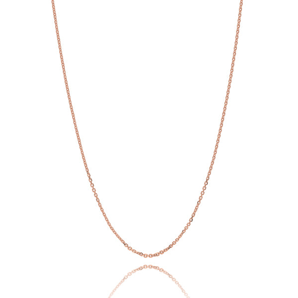 Classy Women 1.5mm Rose Gold Cable Chain Necklace-DaoMao