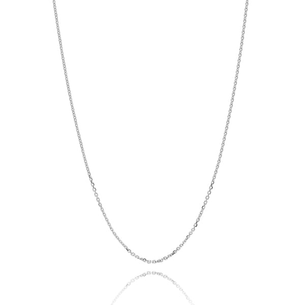 Classy Women 1.5mm Silver Cable Chain Necklace-DaoMao