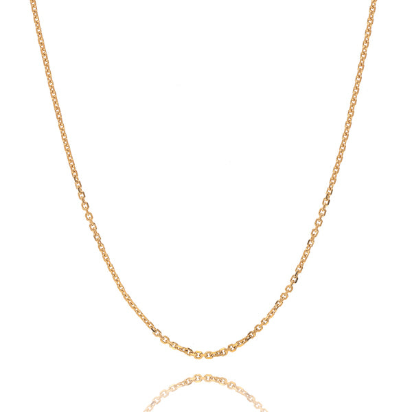 Classy Women 2.5mm Gold Cable Chain Necklace-DaoMao