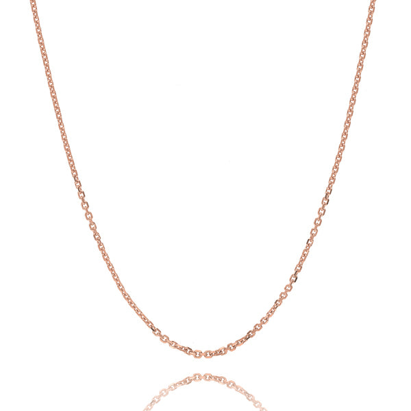 Classy Women 2.5mm Rose Gold Cable Chain Necklace-DaoMao