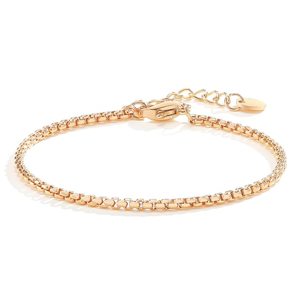 Classy Women Gold Box Chain Bracelet-DaoMao