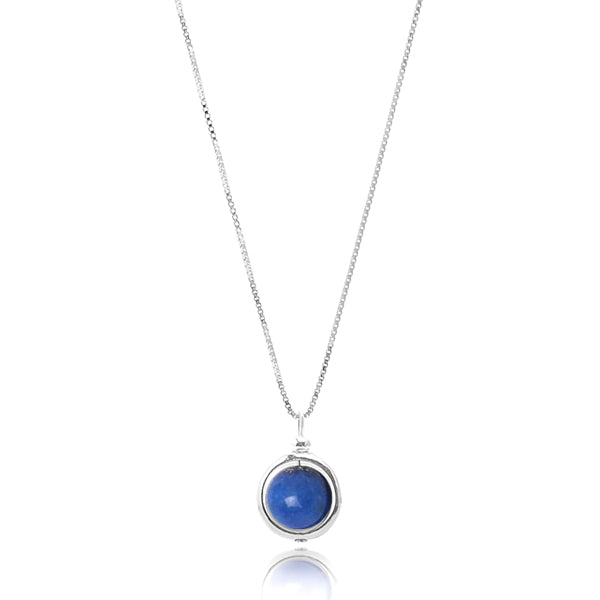 Classy Women Lapis Lazuli Pendant Necklace-DaoMao