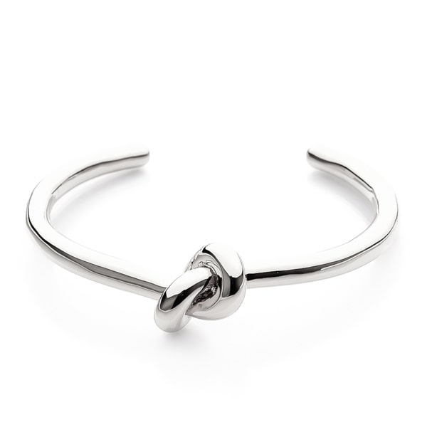 Classy Women Silver Knot Cuff Bracelet-DaoMao