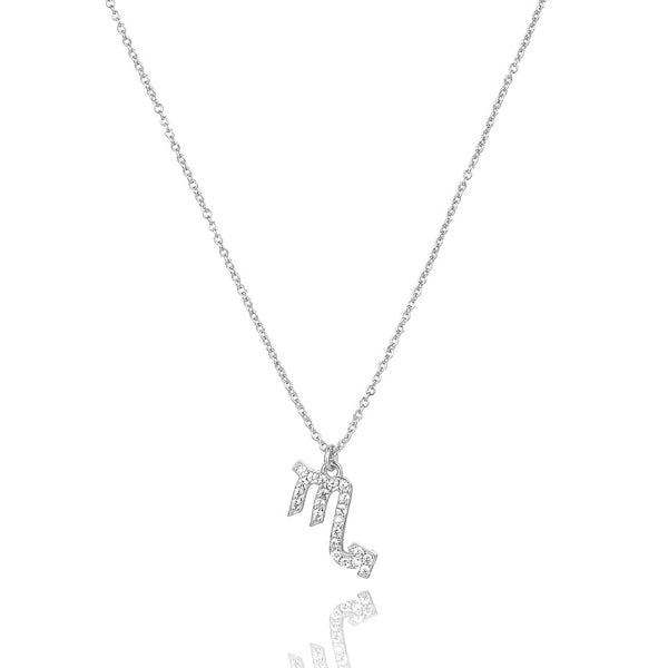 Classy Women Sterling Silver Scorpio Necklace-DaoMao