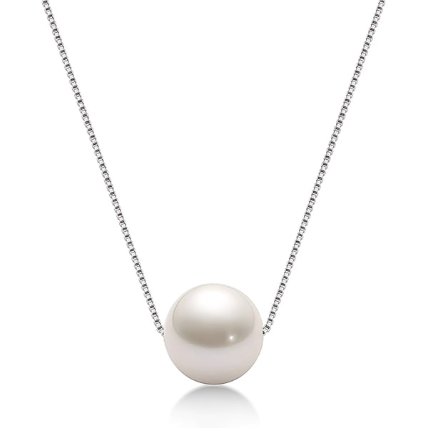 Classy Women Sterling Silver Pearl Necklace-DaoMao