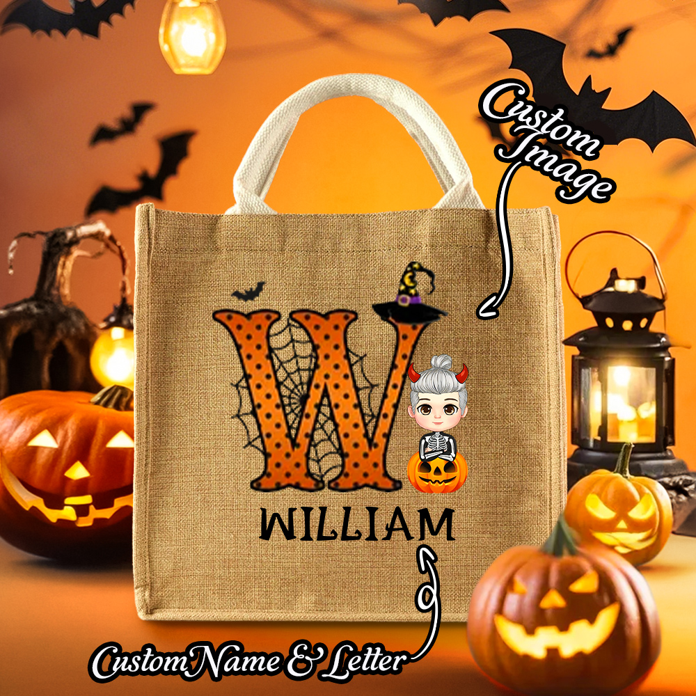 Personalized Halloween Trick-or-Treat Tote Bag for Kids