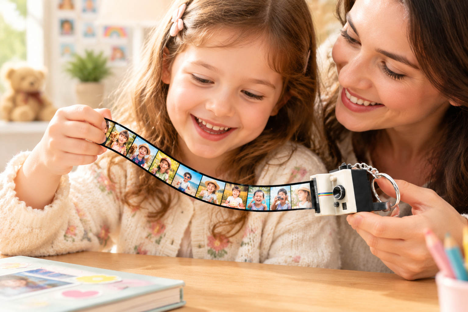 Custom Photo Camera Keychain