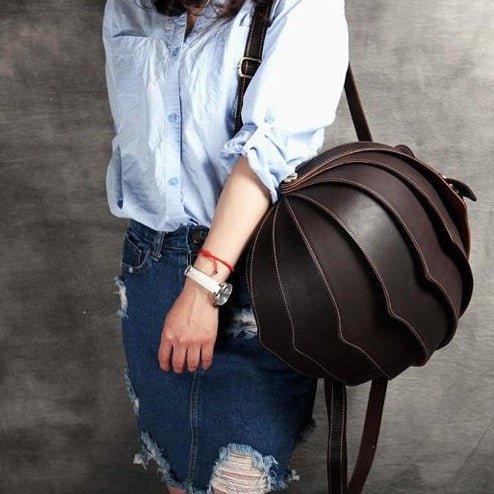 Pangolin Vintage Leather Backpack
