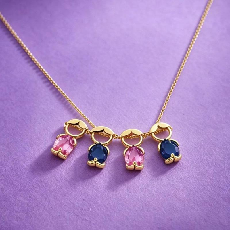 Family Jewelry Gift  personalized child necklace- mikcustom.com