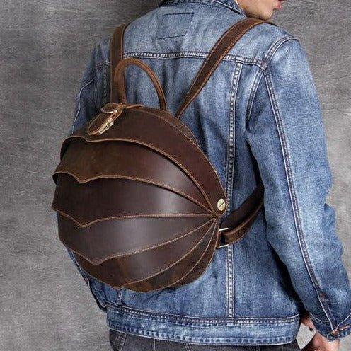 Pangolin Vintage Leather Backpack
