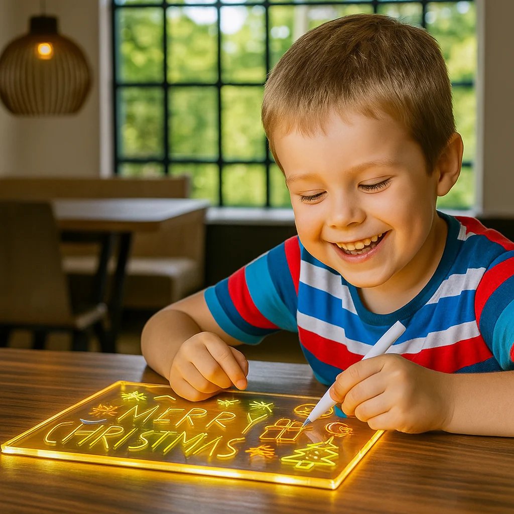 🎨 LED Note Board with Colored Pens🖌- mikcustom.com
