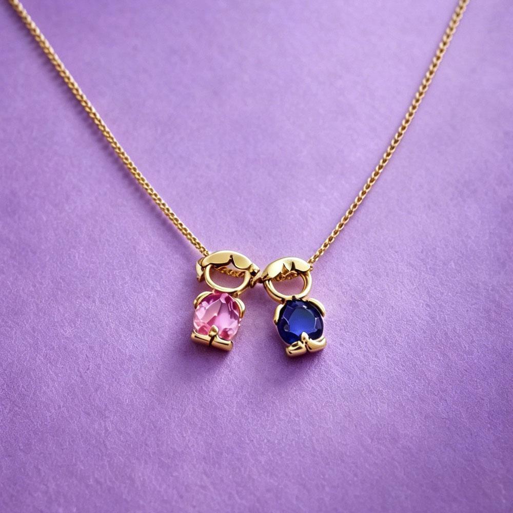 Family Jewelry Gift  personalized child necklace- mikcustom.com