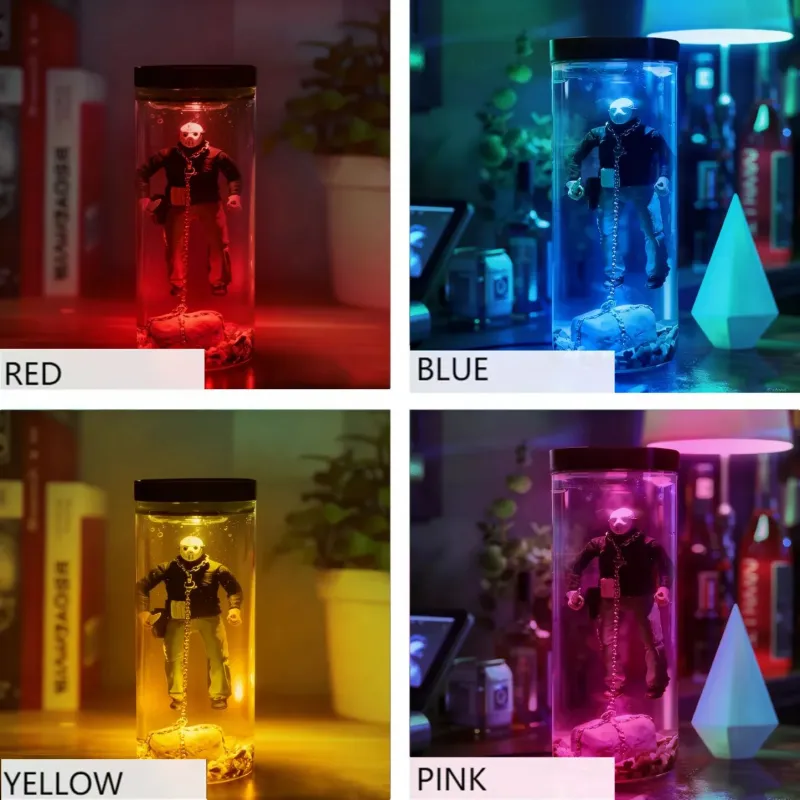 Halloween Horror Water Column Lamp – Glowing Spooky Night Light