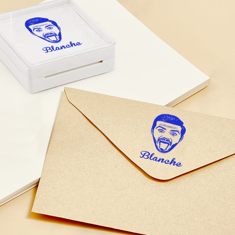 Custom Portrait Stamps Personalized Funny Pet Stamp Gift for Him and Her- mikcustom.com
