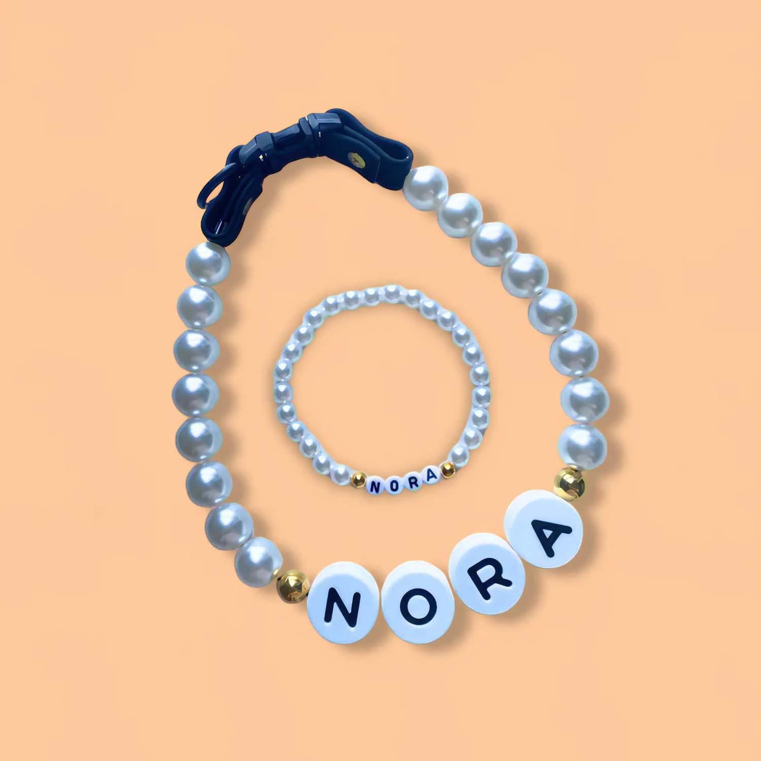 Personalized Pet Name Necklace – Comes with a Free Matching Bracelet- mikcustom.com