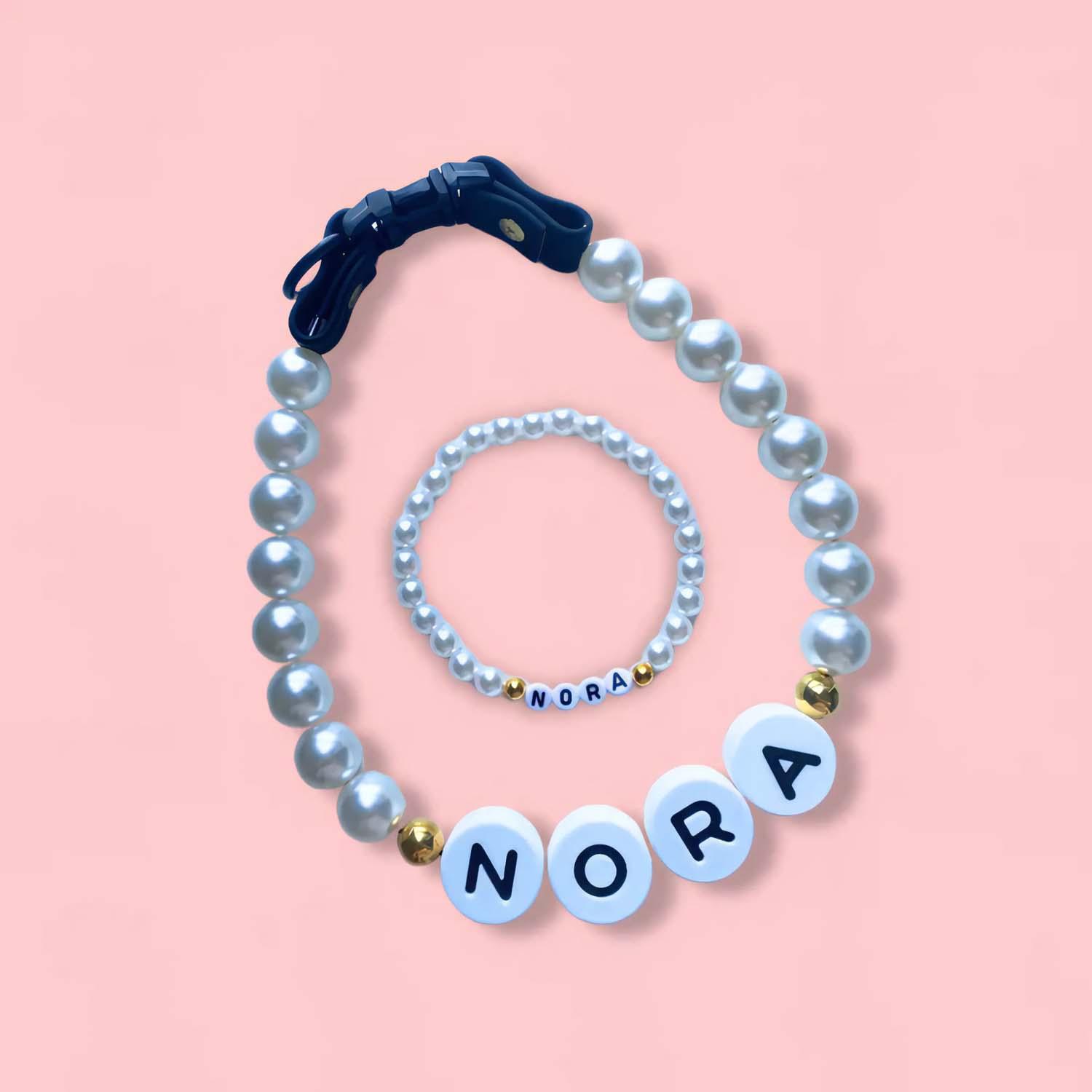 Personalized Pet Name Necklace – Comes with a Free Matching Bracelet- mikcustom.com