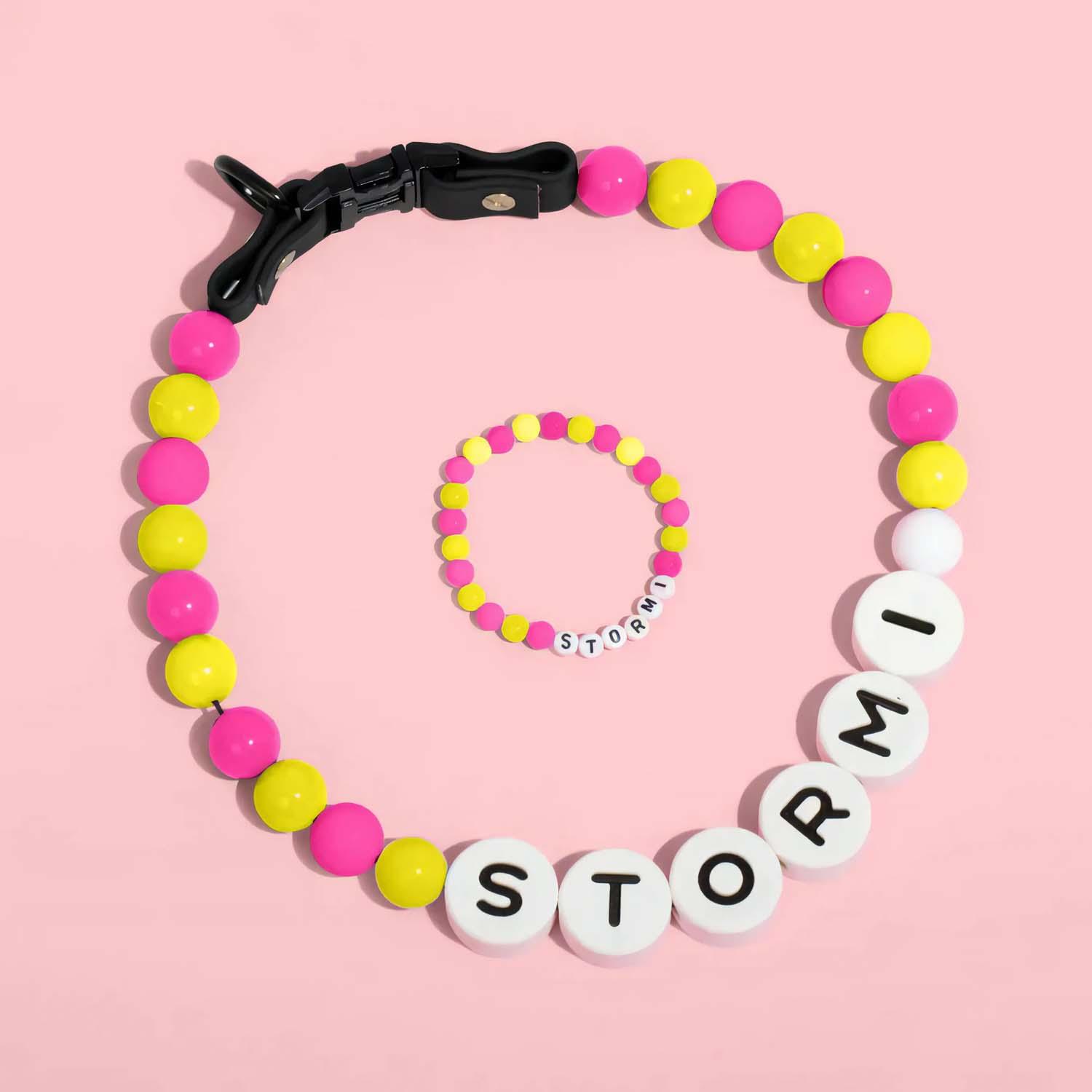 Personalized Pet Name Necklace – Comes with a Free Matching Bracelet- mikcustom.com