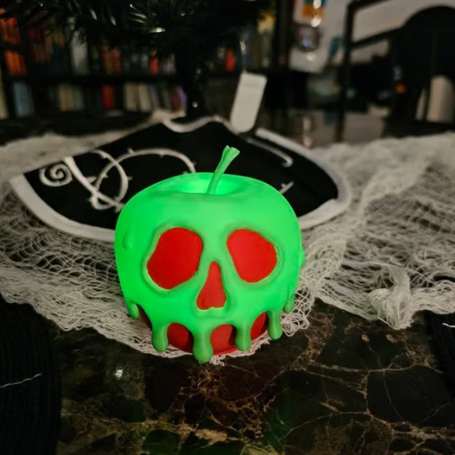 Poison Apple Light | Evil Queen Wicked Witch Decor | Halloween Costume Prop- mikcustom.com