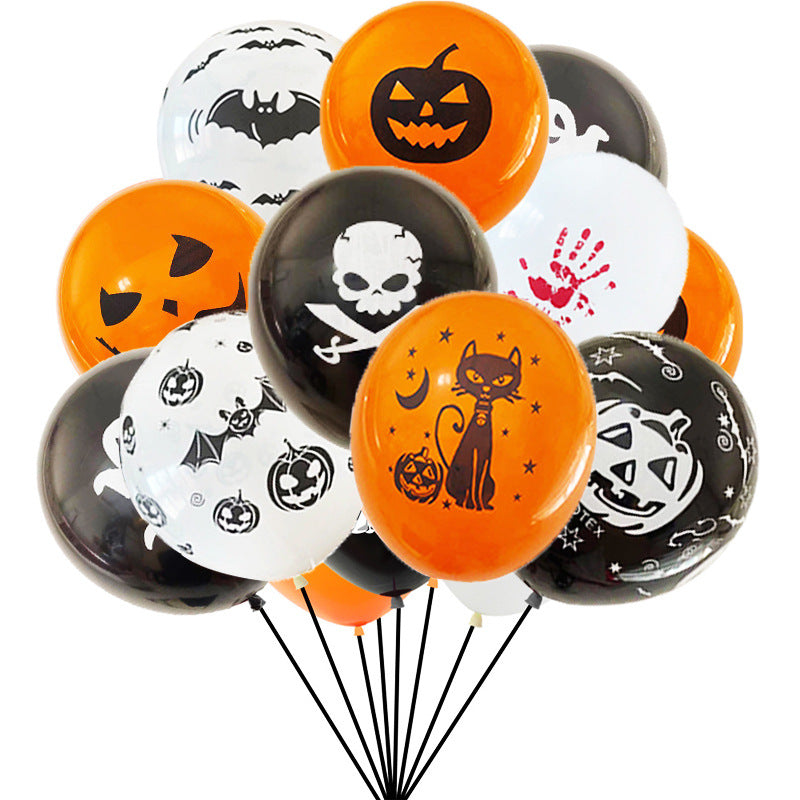 100Pcs Halloween Latex Balloons 12 Inch Balloons for Halloween Party Decorations- mikcustom.com