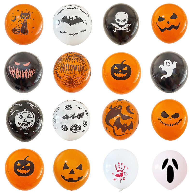 100Pcs Halloween Latex Balloons 12 Inch Balloons for Halloween Party Decorations- mikcustom.com