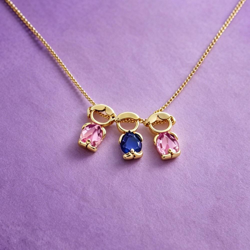 Family Jewelry Gift  personalized child necklace- mikcustom.com
