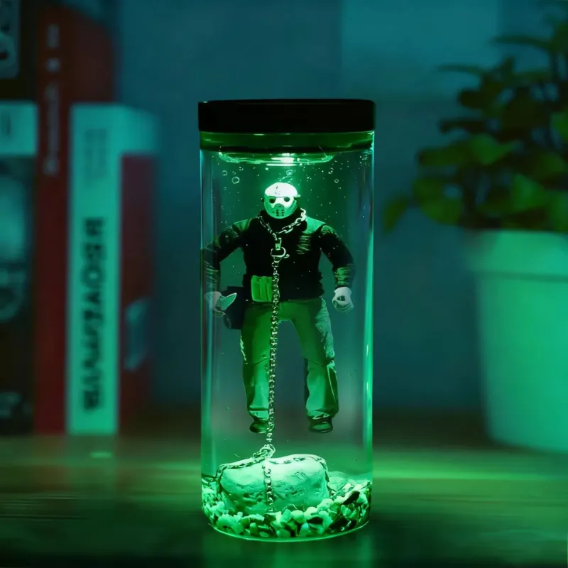 Halloween Horror Water Column Lamp – Glowing Spooky Night Light