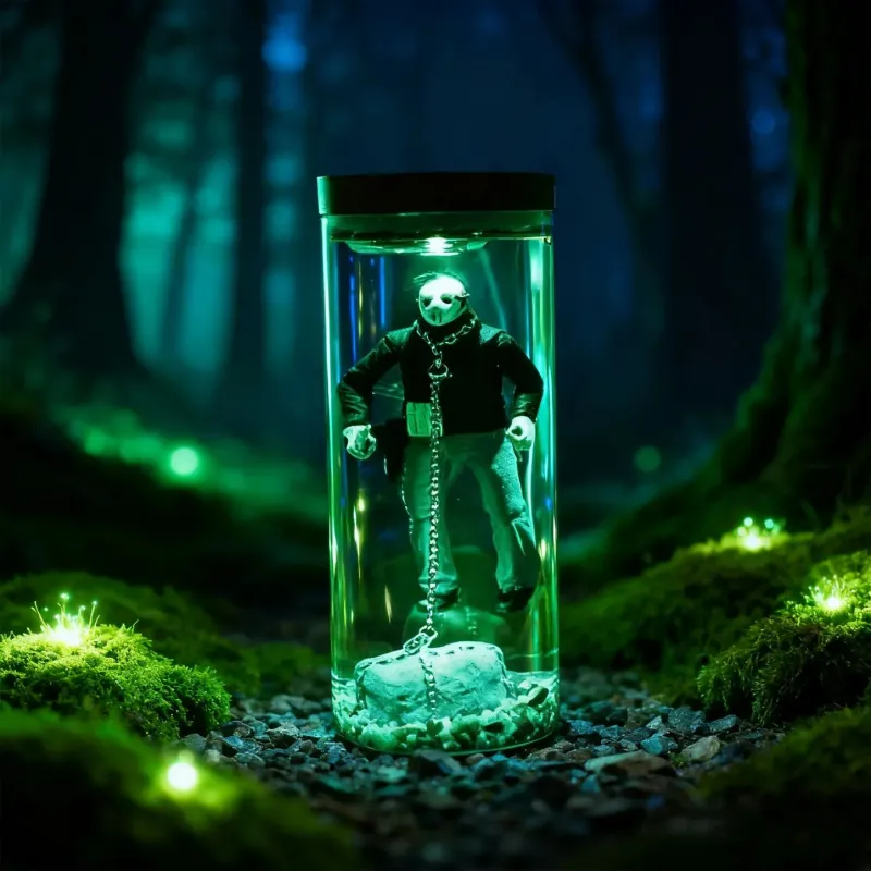 Halloween Horror Water Column Lamp – Glowing Spooky Night Light
