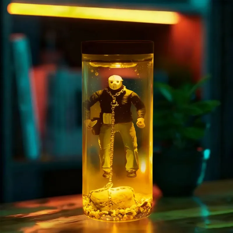Halloween Horror Water Column Lamp – Glowing Spooky Night Light