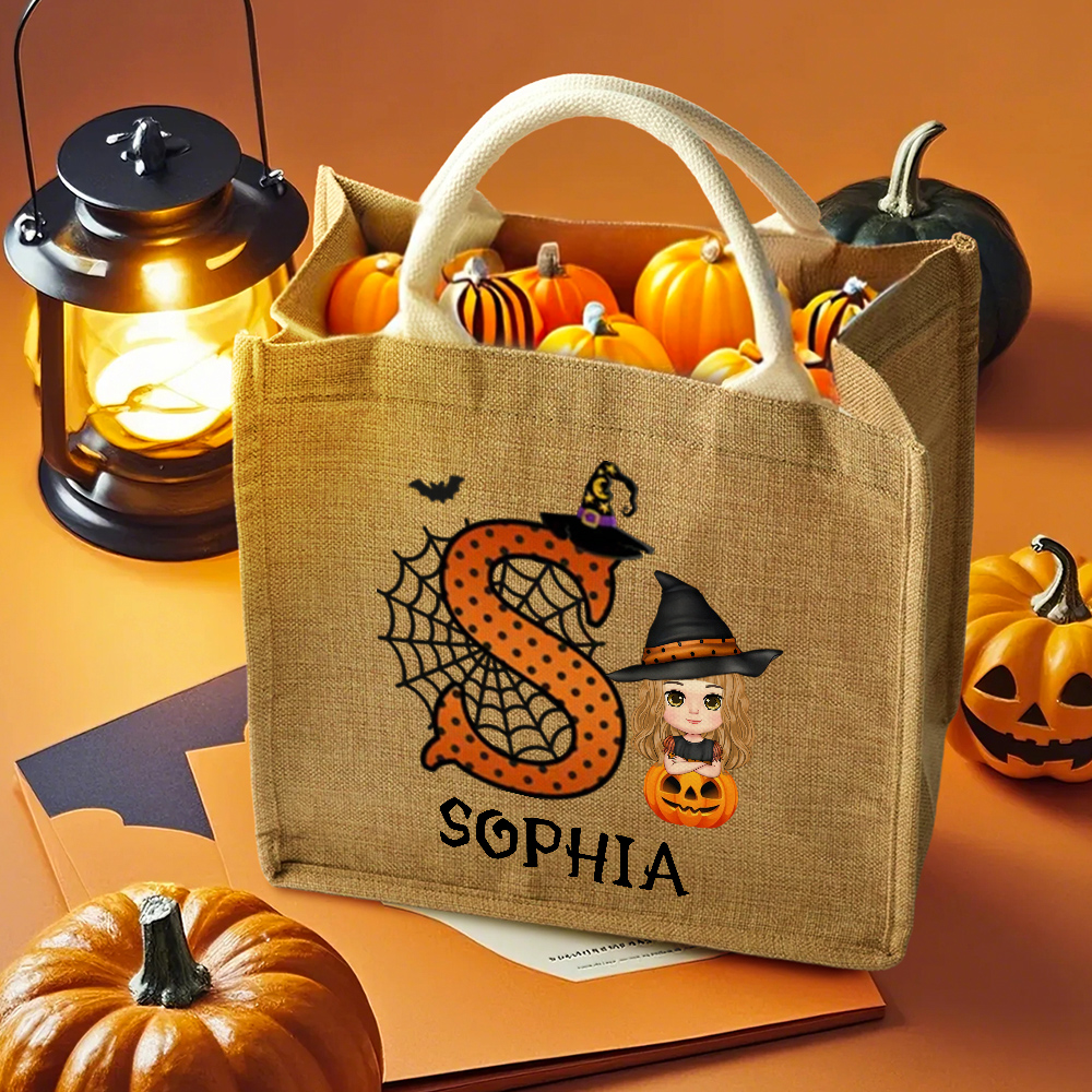 Personalized Halloween Trick-or-Treat Tote Bag for Kids