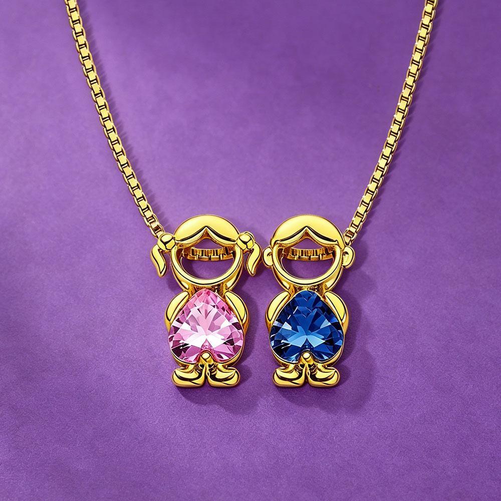 Family Jewelry Gift  personalized child necklace- mikcustom.com