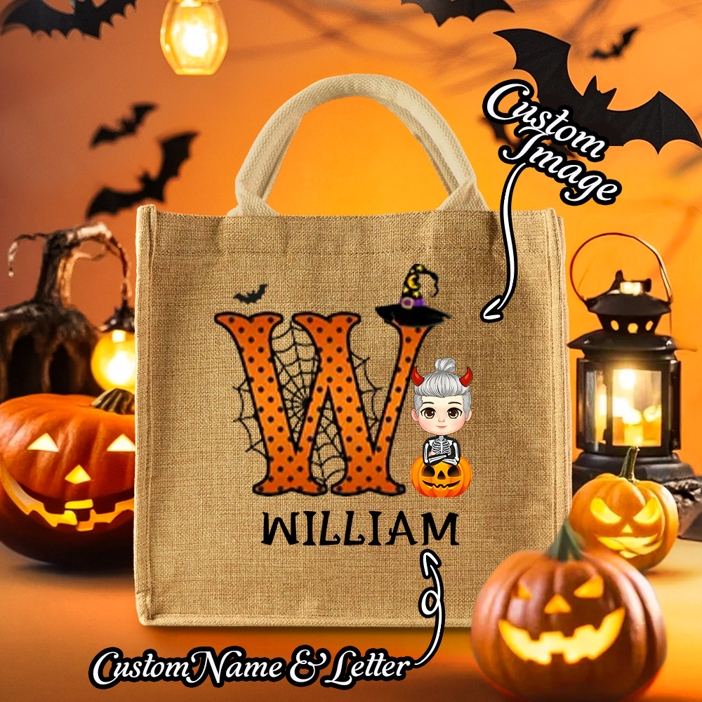 Personalized Halloween Trick-or-Treat Tote Bag for Kids
