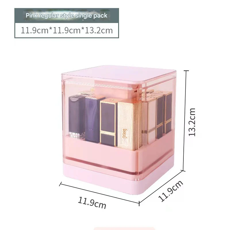 Dustproof Transparent Lipstick Organizer – Multi-Grid Makeup Storage Box for Vanity