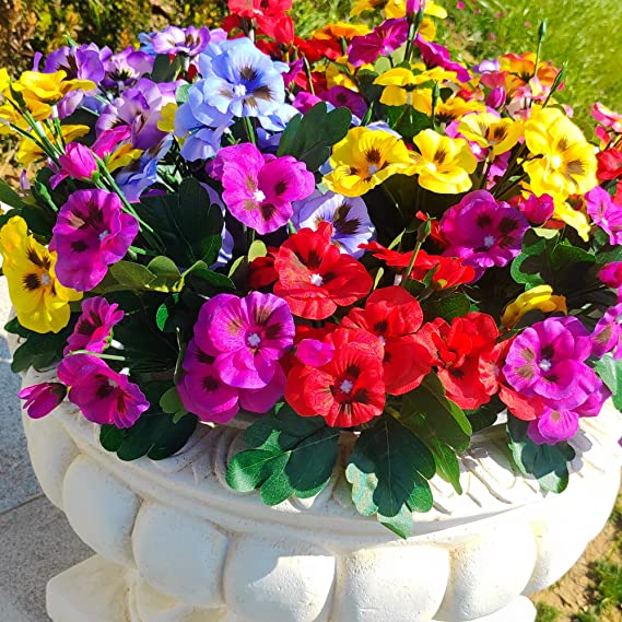 💖Hot Sale 70% OFF-Outdoor Artificial Pansy Flowers💐
