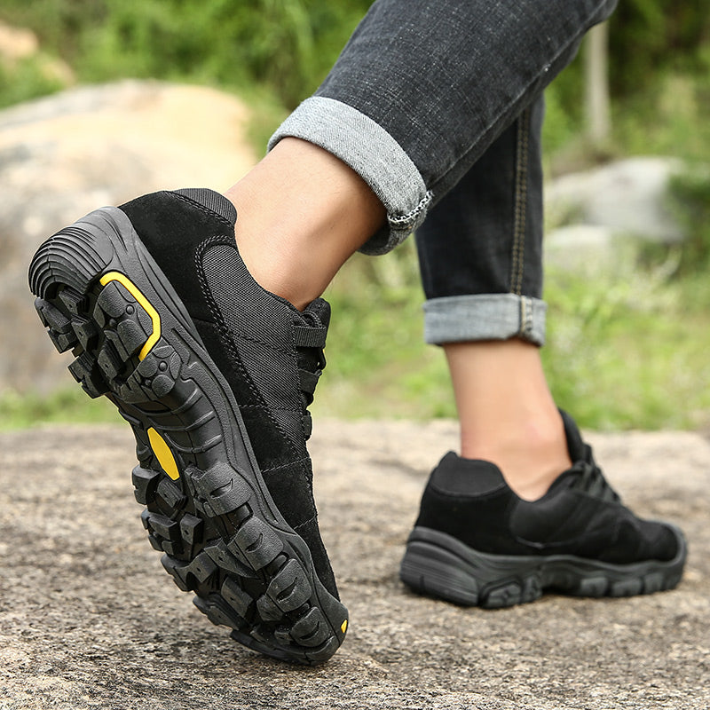 Men’s ASTM-Certified Steel Toe Work Shoes – Puncture-Resistant, Arch Support, Wide Toe Box, Breathable, Lightweight & Slip-Resistant