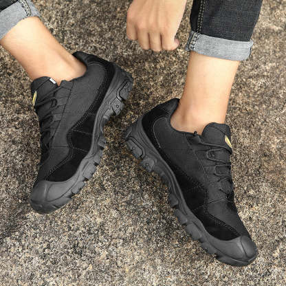 Men’s ASTM-Certified Steel Toe Work Shoes – Puncture-Resistant, Arch Support, Wide Toe Box, Breathable, Lightweight & Slip-Resistant