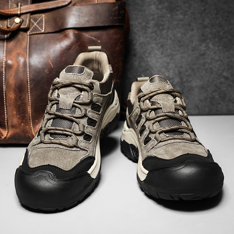 ⏰Limited Time Sale 70% OFF-Men's Orthopedic Arch Support Wide Toe Lightweight Hiking Shoes Waterproof Non-slip Scratch-Resistant Work Shoes, Ideal For Hike All Day with Comfort and Zero Fatigue