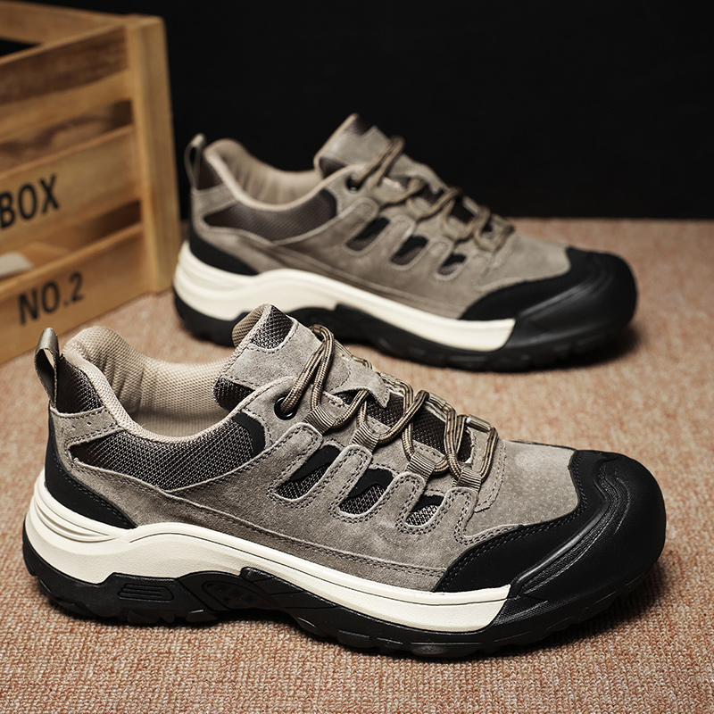 ⏰Limited Time Sale 70% OFF-Men's Orthopedic Arch Support Wide Toe Lightweight Hiking Shoes Waterproof Non-slip Scratch-Resistant Work Shoes, Ideal For Hike All Day with Comfort and Zero Fatigue