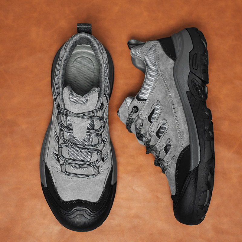 ⏰Limited Time Sale 70% OFF-Men's Orthopedic Arch Support Wide Toe Lightweight Hiking Shoes Waterproof Non-slip Scratch-Resistant Work Shoes, Ideal For Hike All Day with Comfort and Zero Fatigue