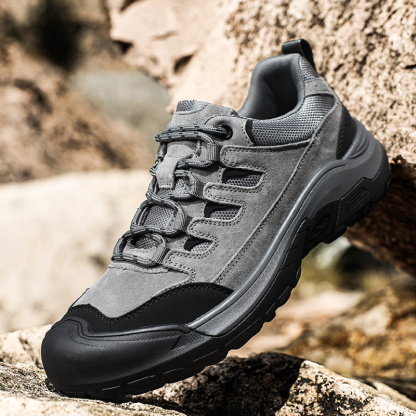 ⏰Limited Time Sale 70% OFF-Men's Orthopedic Arch Support Wide Toe Lightweight Hiking Shoes Waterproof Non-slip Scratch-Resistant Work Shoes, Ideal For Hike All Day with Comfort and Zero Fatigue