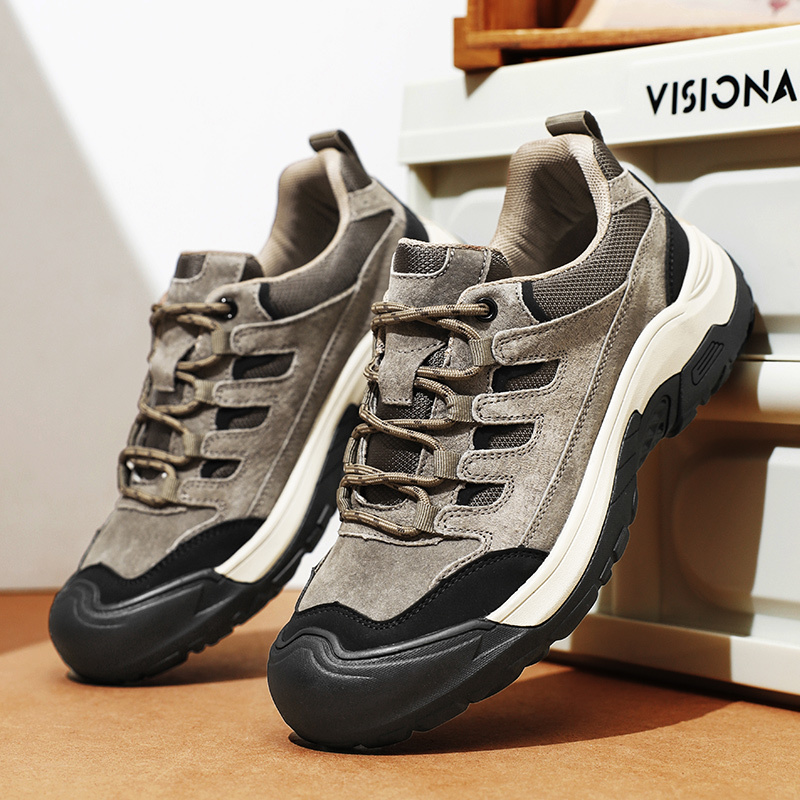 ⏰Limited Time Sale 70% OFF-Men's Orthopedic Arch Support Wide Toe Lightweight Hiking Shoes Waterproof Non-slip Scratch-Resistant Work Shoes, Ideal For Hike All Day with Comfort and Zero Fatigue