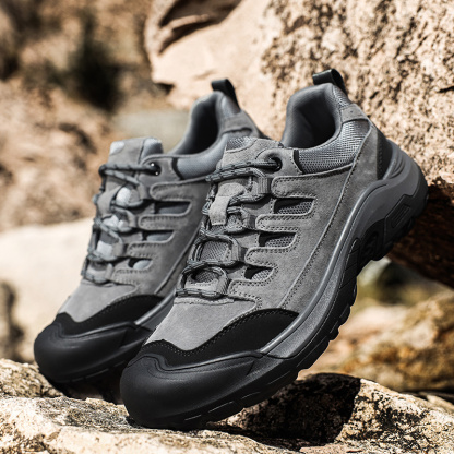 ⏰Limited Time Sale 70% OFF-Men's Orthopedic Arch Support Wide Toe Lightweight Hiking Shoes Waterproof Non-slip Scratch-Resistant Work Shoes, Ideal For Hike All Day with Comfort and Zero Fatigue