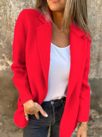 🔥NEW IN- 48% OFF- Women's Lapel Long Sleeve Casual Jacket