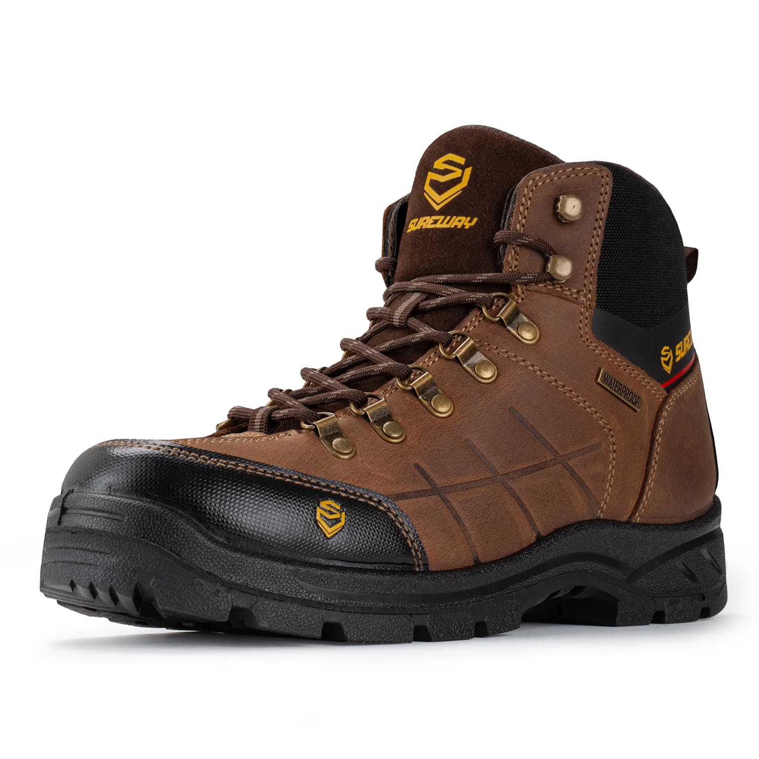 Construction work clearance boots steel toe