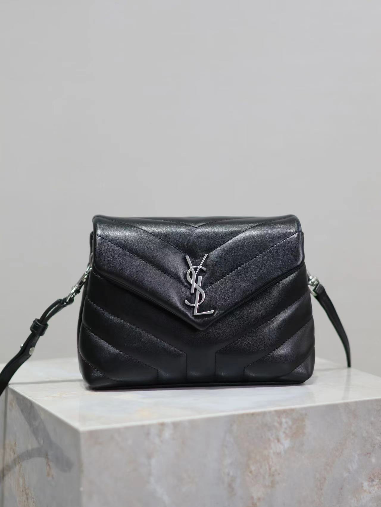 YSL TOY LOULOU IN QUILTED LEATHER