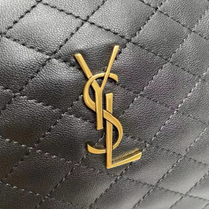 YSL GABY ZIPPED POUCH IN QUILTED LAMBSKIN